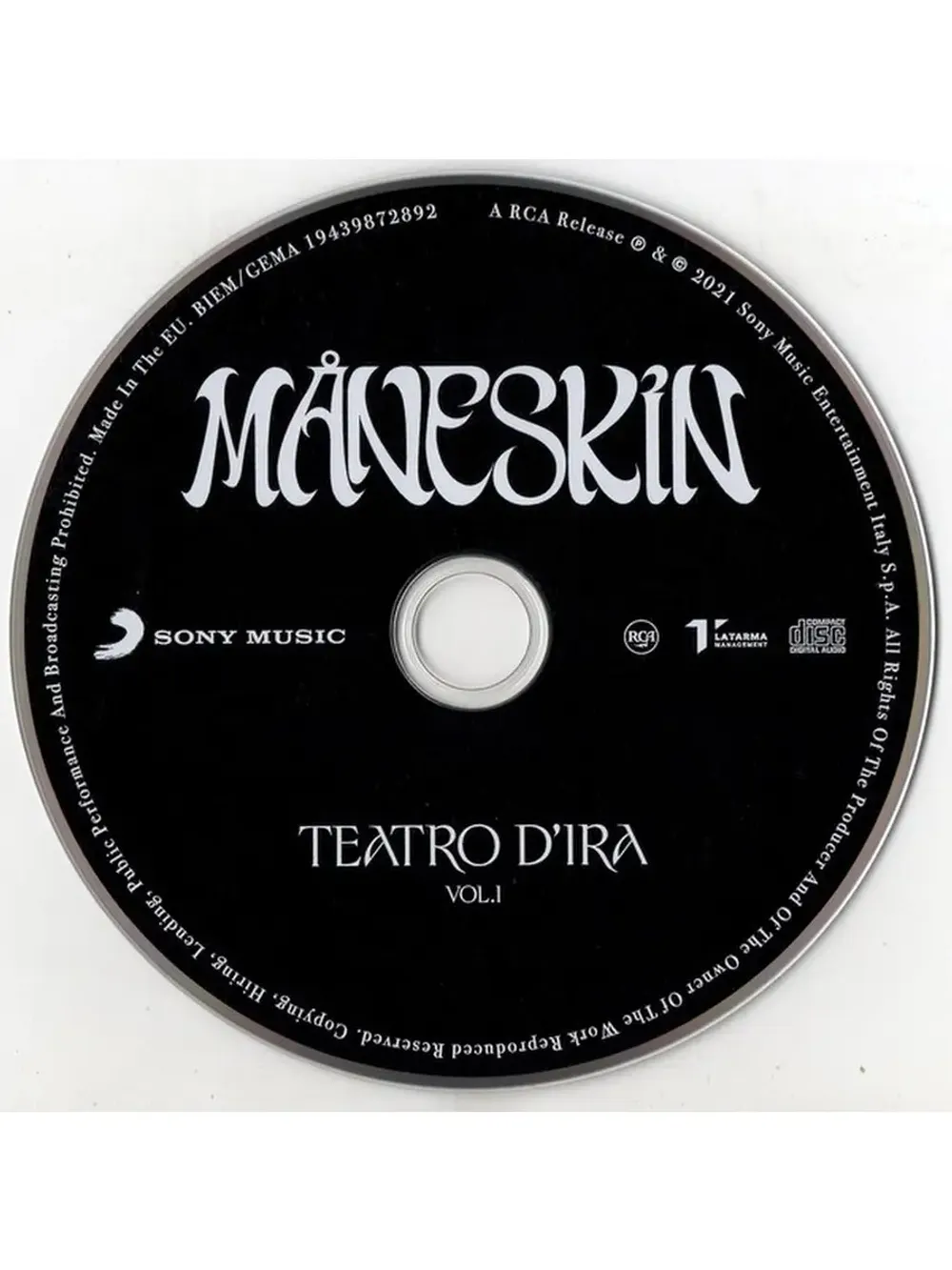 Maneskin. Teatro d'ira - Vol. I (CD) Манескин
