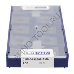 Пластина твердосплавная ISO CNMG190608-PMA ACP30E AHNO по стали, черновая