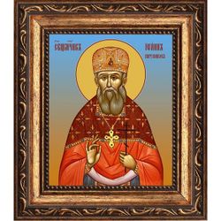 Иоанн Парусников, священномученик, пресвитер. Икона на холсте.