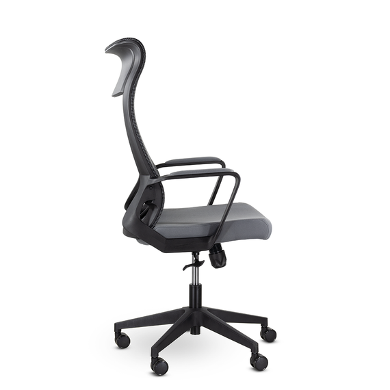 Кресло UTFC Рекорд М-878 черный пластик (серый)