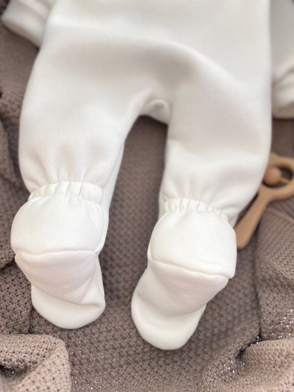 Комбинезон утепленный "Ягодка" с лапкой (62-74),с манжетом (80-86)