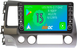 Магнитола для Honda Civic 8 4d 2005-2012 (седан) - Airoc AB-1911 (кнопки и крутилки), Android 13, TS20, 6/128Гб, SIM-слот, CarPlay