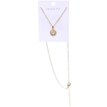 Подвеска из гиппоалергенного сплава со стразами «ЭЛЛАДА», цвет серебро и золото, d-20см/1см