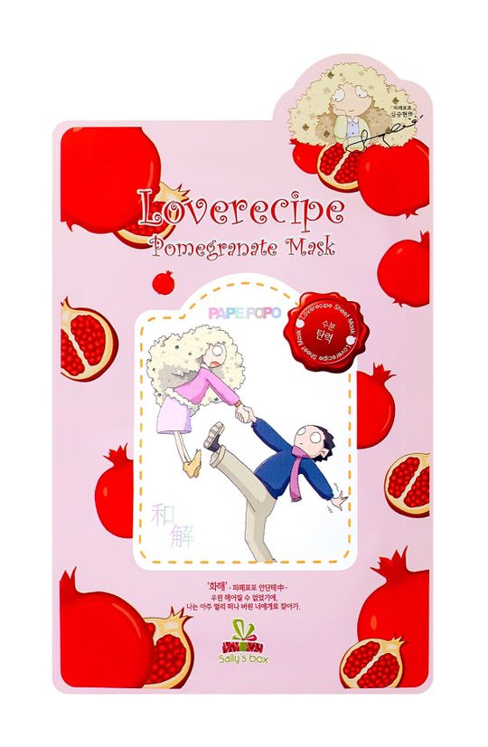 Тканевая маска с Гранатом (омоложение) Sally's box Loverecipe Pomegranate Mask 20 мл