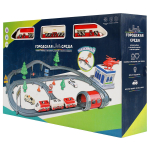 Железная дорога (78х72см) "Городская среда" конструктор (67 дет;свет,звук,на батар.)