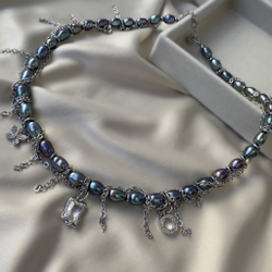 Чокер из черного жемчуга Викторинэль