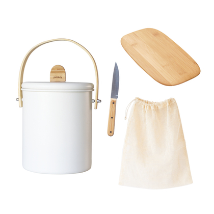 Набор для сортировки отходов кремовый, 4 предмета