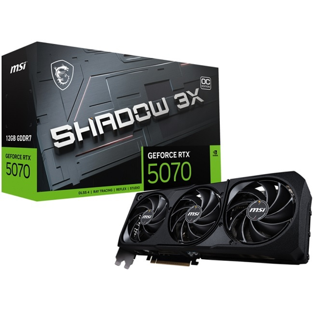 Видеокарта MSI GeForce RTX 5070 SHADOW 3X OC 12GB (G5070-12S3C)