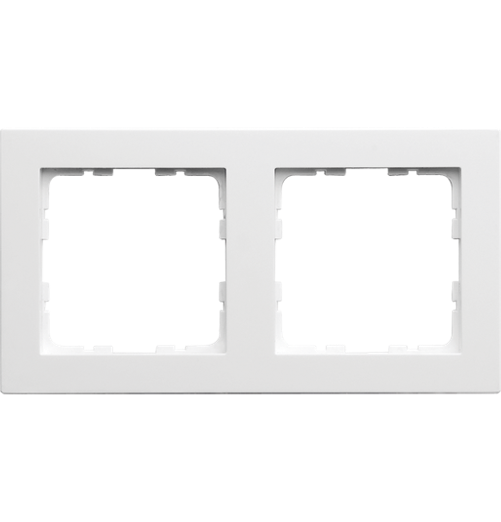 Рамка G-Classic 2-постовая, цвет белый глянцевый