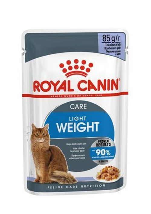 Royal Canin Light Weight Care (Желе) Лайт Вейт Кэа: влажный корм в желе для взрослых кошек, 85г
