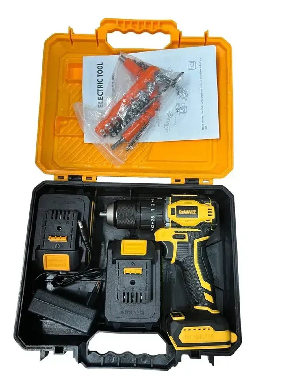 DeWalt Дрель-шуруповерт, 48 В, 80 Нм, 2 АКБ