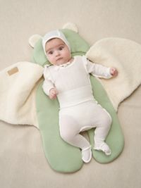 Ползунки с закрытой ножкой "Молоко" из ажурного хлопка 0+