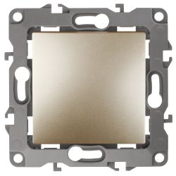 12-1001-04 ЭРА Выключатель, 10АХ-250В, IP20, без м.лапок, Эра12, шампань