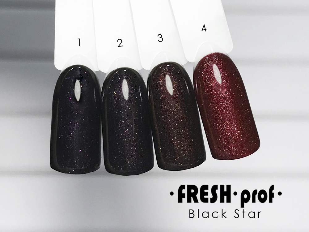 Гель лак Fresh Prof Black Star 10мл №01