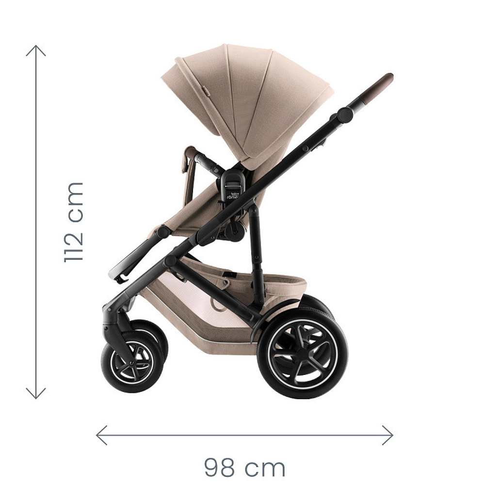 Коляска 3 в 1 Britax Roemer Smile 5Z Style и автокресло Baby-Safe PRO Style Carbon Black Teak