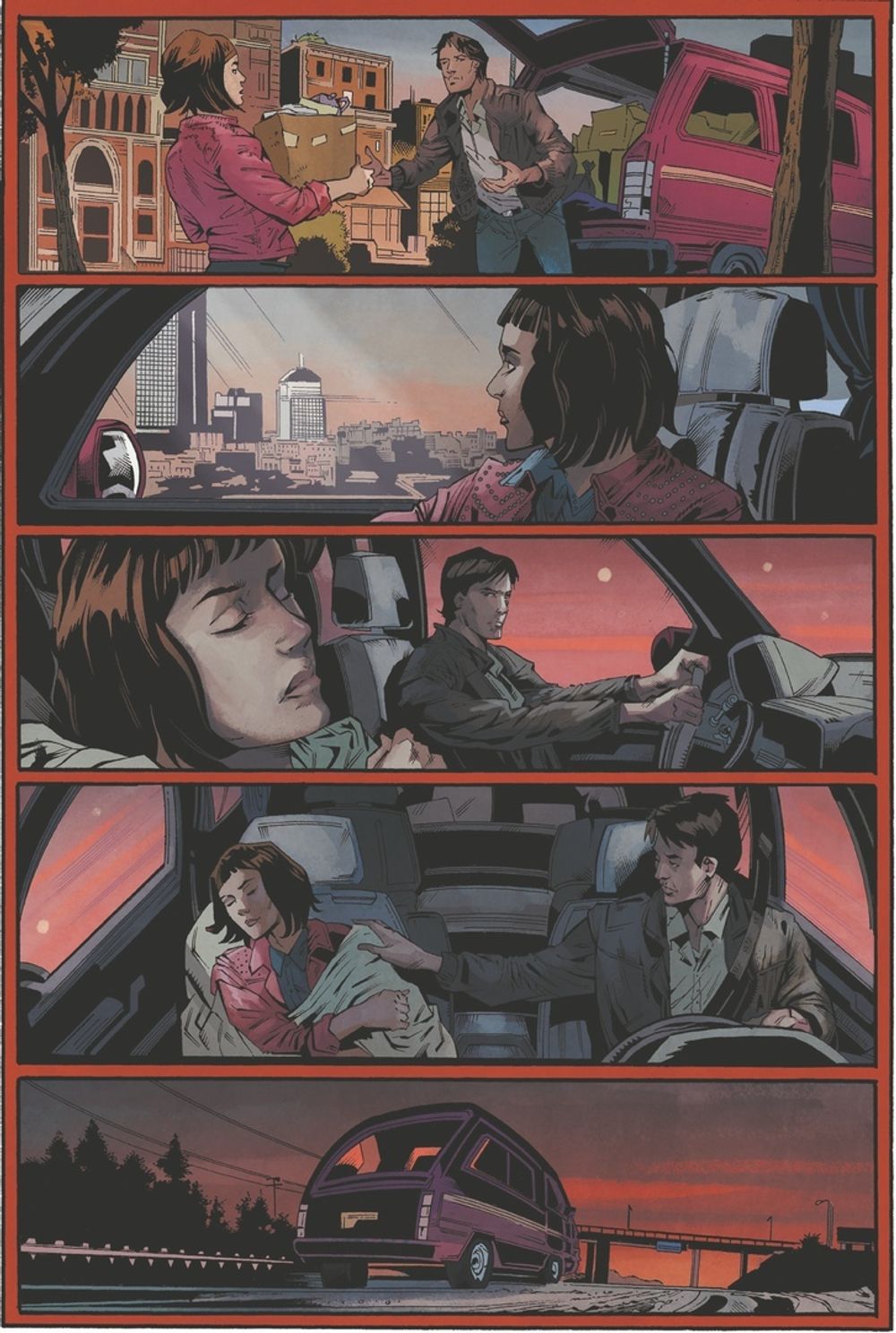 Комикс Очень странные дела. В полымя