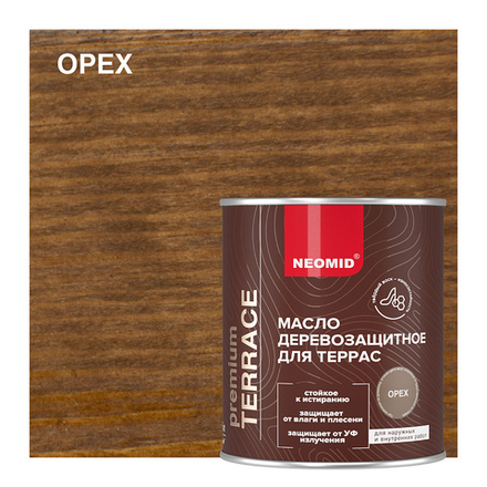 Неомид Масло для террас Terrace (0,75 л) Орех