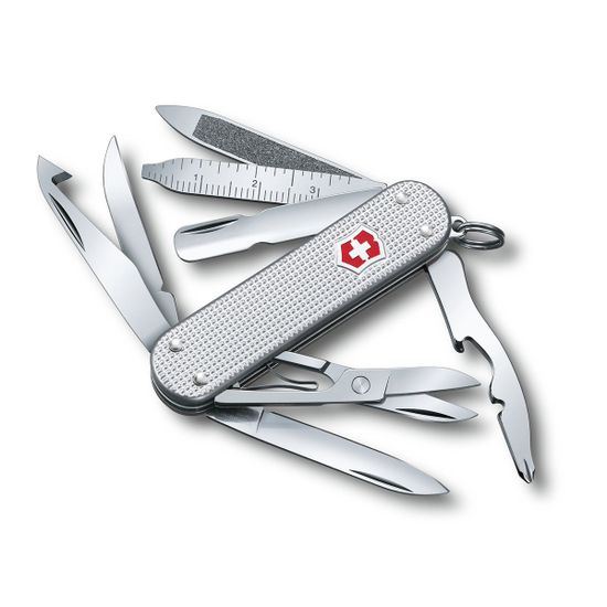 Складной нож Victorinox 0.6381.26 MiniChamp Alox c клинком из стали X55CrMo14, рукоять алюминиевый сплав Alox