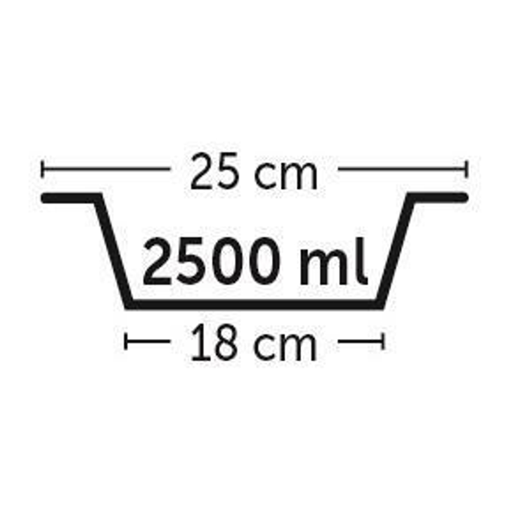 Миска Flamingo Baldwin N4 , для собак, серебристая, диаметр 25см, 2.5л