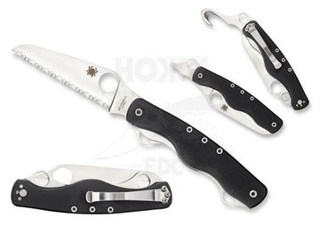 Складной нож Spyderco Clipitool Rescue C209GS c клинком из стали 8Cr13MoV, рукоять G10