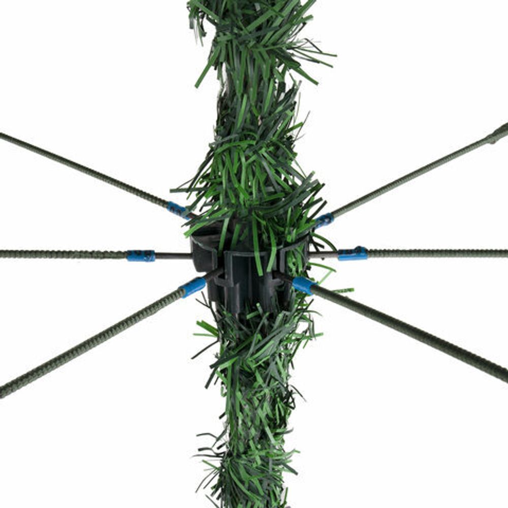 Ель новогодняя искусственная "Пышная" 180 см, с инеем и шишками, зеленая, ЗОЛОТАЯ СКАЗКА, 592051