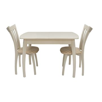 Стол и 2 стула Leset Шервуд 1Р Орегон (слоновая кость)