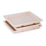 Набор подносов для заморозки пельменей 360х35мм (бежевый) (комплект 8 шт)