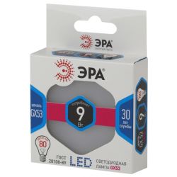 Лампа светодиодная ЭРА STD LED GX-9W-840-GX53 9Вт таблетка нейтральный белый свет GX53 | Лампы cветодиодные Плоские (GX)