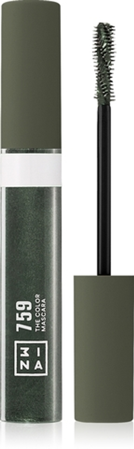 3INA The Color Mascara - Тушь для ресниц оттенок 759 Olive Green, 14 ml