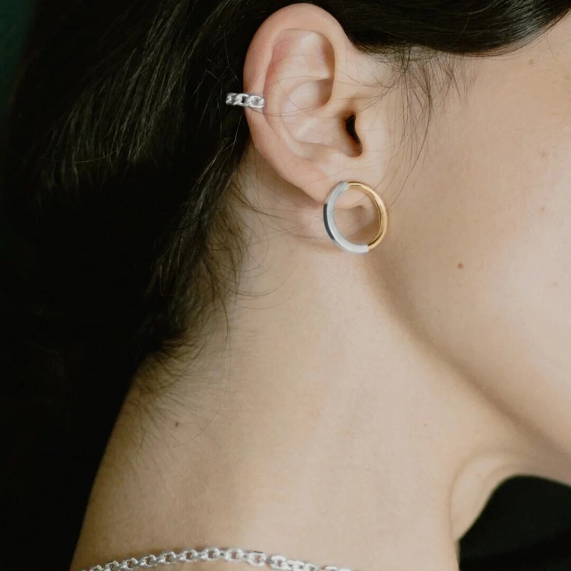 Серьги Золотой Круг