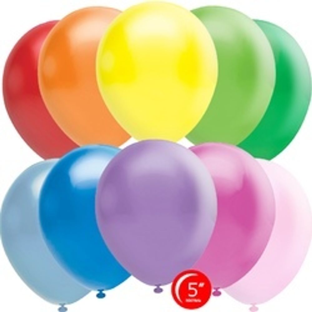 Шар (5"/13 см) Ассорти, пастель 100 шт.