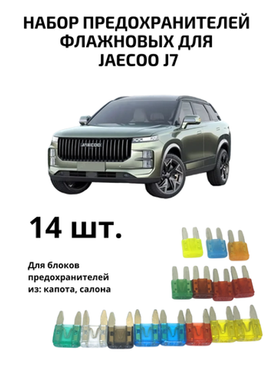 Набор предохранителей для Jaecoo J7 флажковый