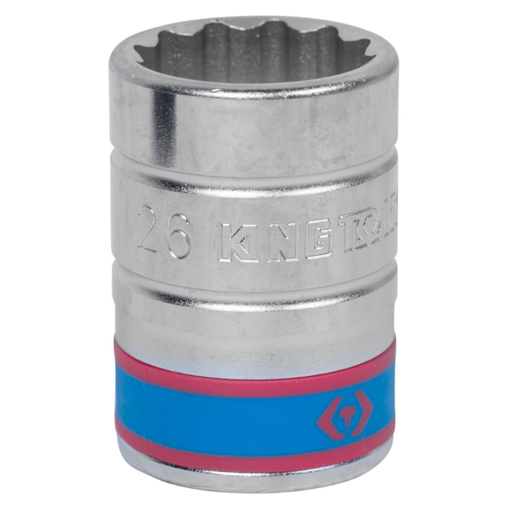 KING TONY (633026M) Головка торцевая стандартная двенадцатигранная 3/4", 26 мм