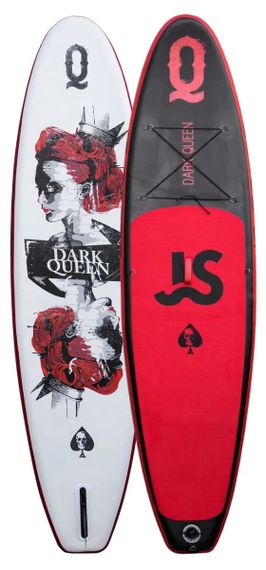 Надувная SUP-доска JS Board Dark Queen RQ335 335х82х15 см полный комплект
