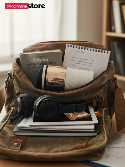 Термокружка 320 мл. из нержавеющей стали Kamille KM 2155 с TPR накладкой