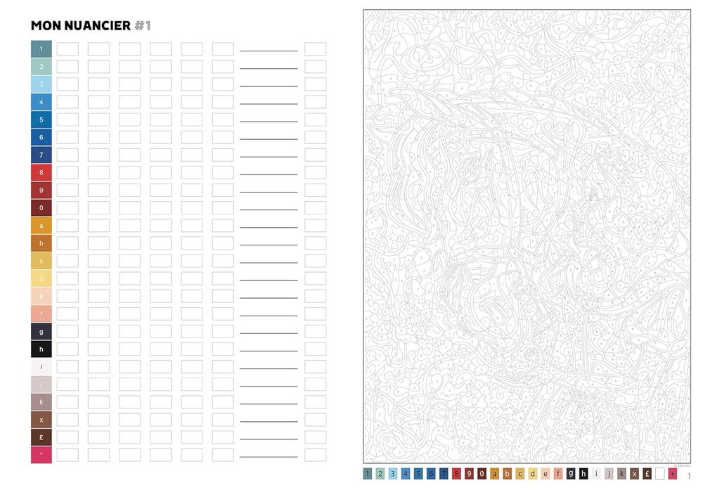 Hachette раскраска по номерам Coloriages mystères Disney - Chevaux, 112 стр.