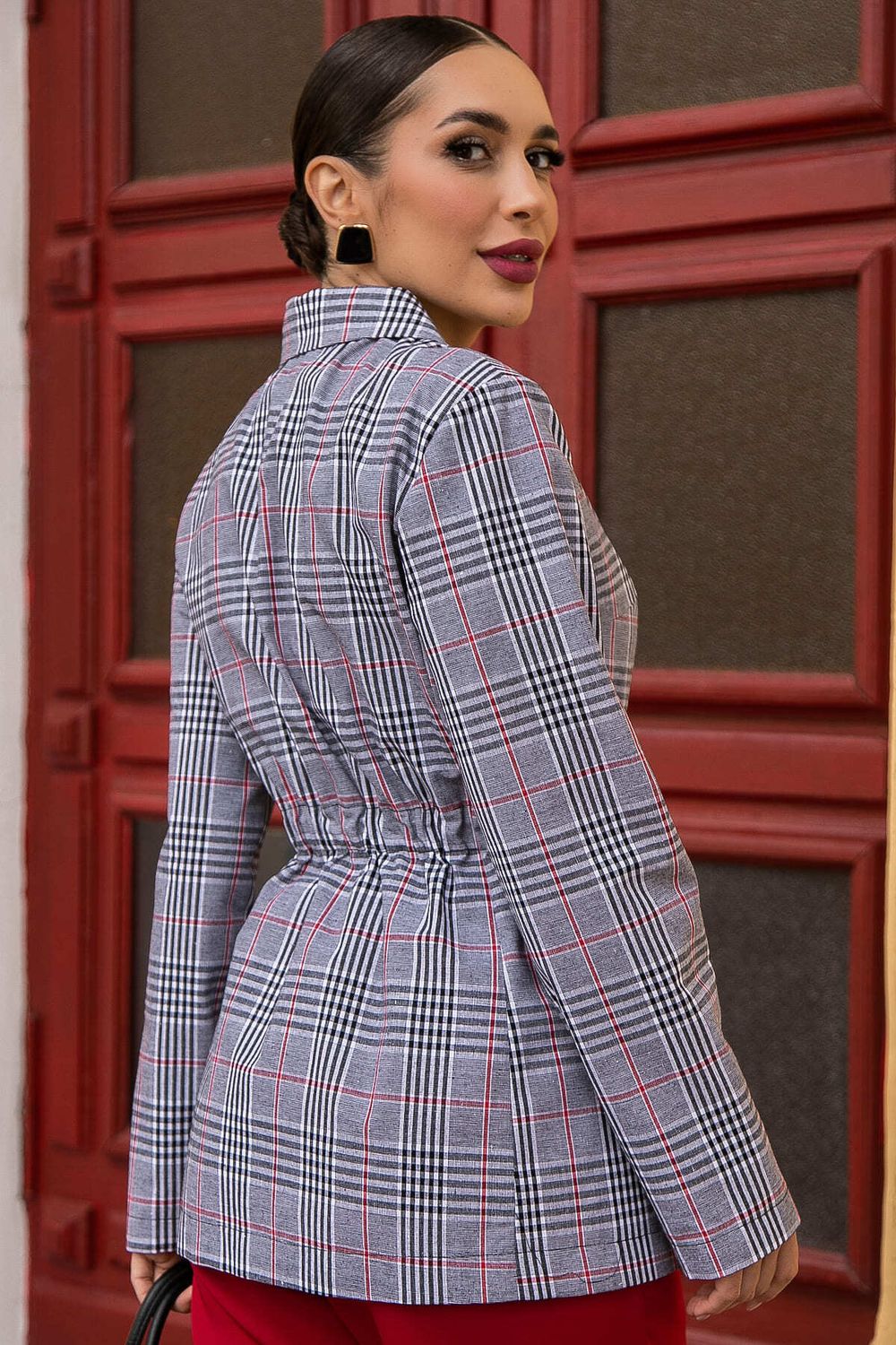 Пиджак Бренда (серый/клетка) Б14124-33М LT Collection