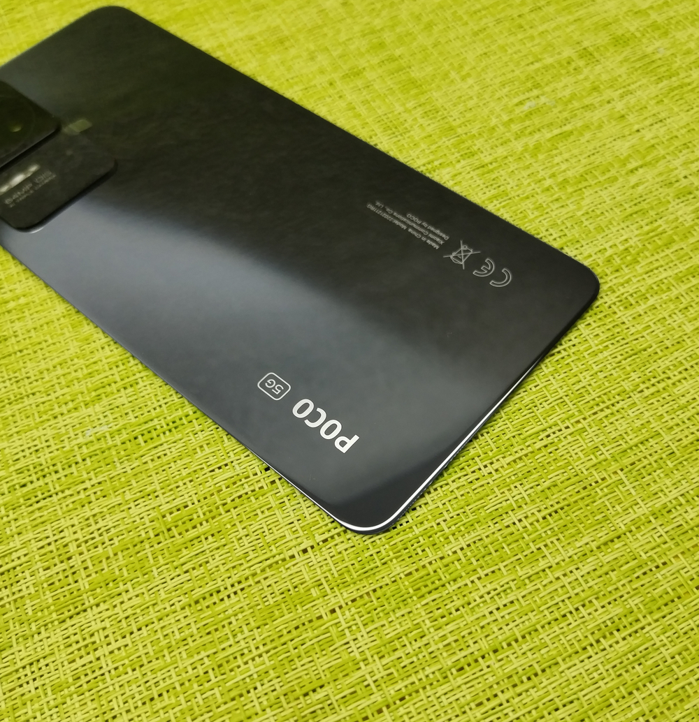 Poco F4 5G (2022) (22021211RG) - Задняя крышка (корпус) в сборе со стеклом камеры (стеклянная) (ORIG-SP)