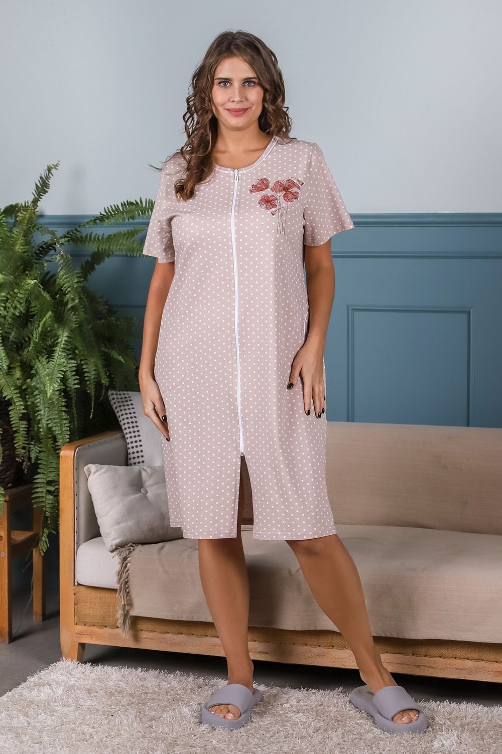 Халат Мак Виотекс БЕЖЕВЫЙ