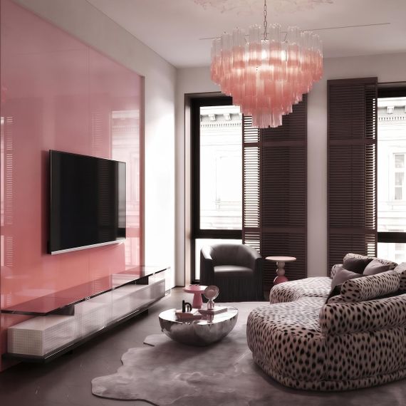 Подвесная люстра Loft IT Murano 10580/600 Clear pink