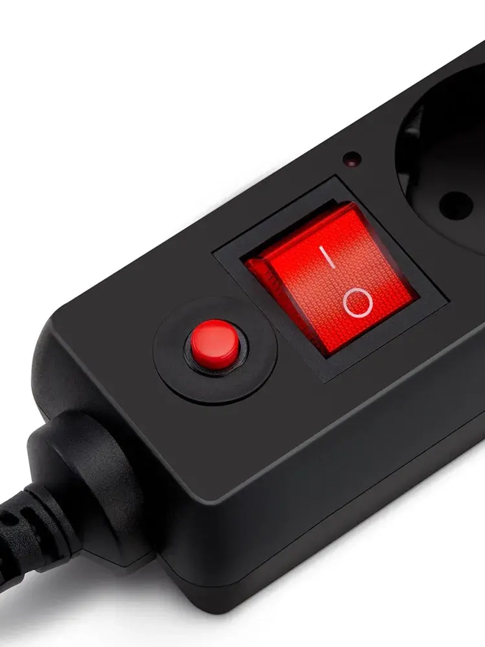 Сетевой фильтр Buro 600SH-3-B 3м, 6 розеток, с выключателем, черный