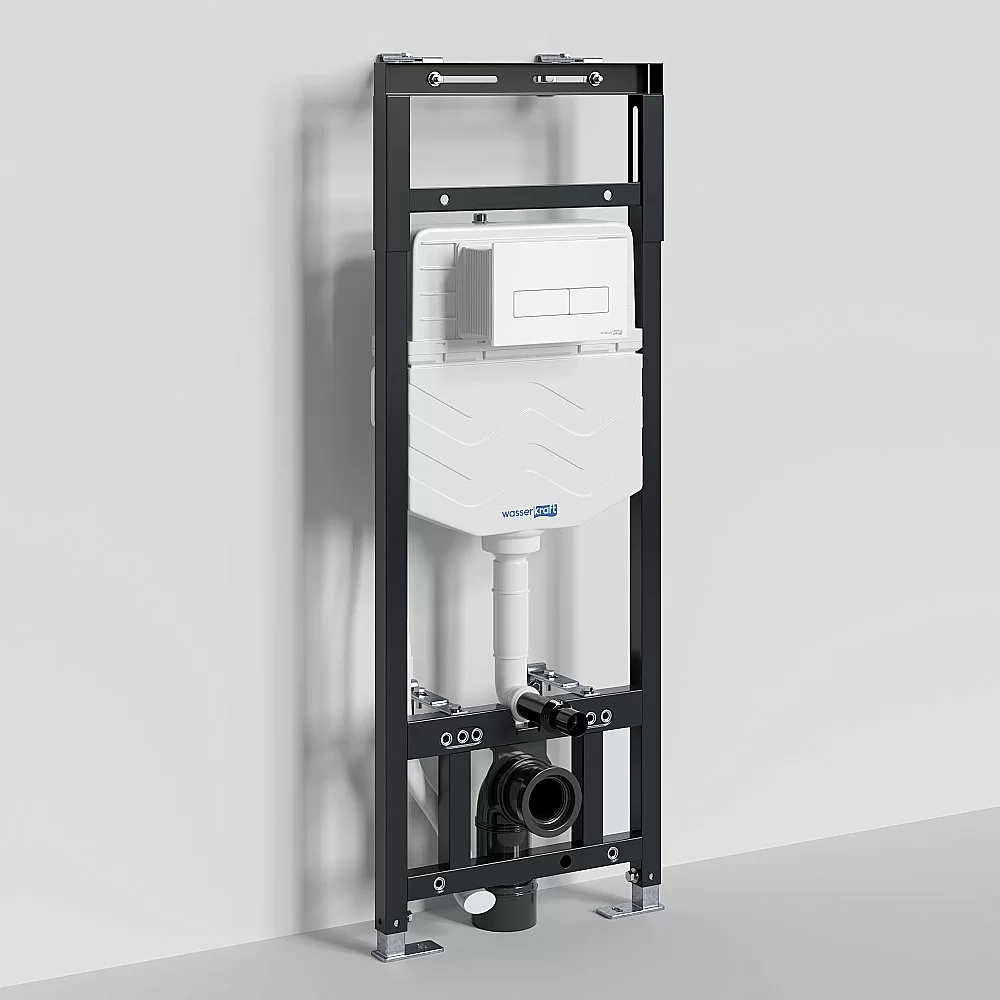 Инсталляция для унитаза WasserKraft Alme 15TLT.010.ME.WM03 кнопка белая матовая