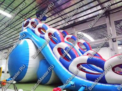 Коммерческий надувной батут-горка "Дракон" 15*7*11 м