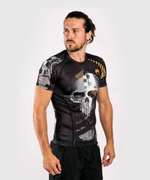 Рашгард Venum Skull Rashguard Short Sleeves Black/Grey