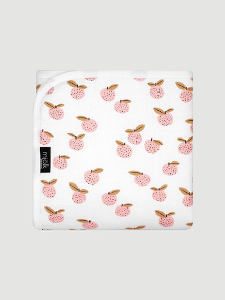 Муслиновое утеплённое одеяло Mjölk Персики