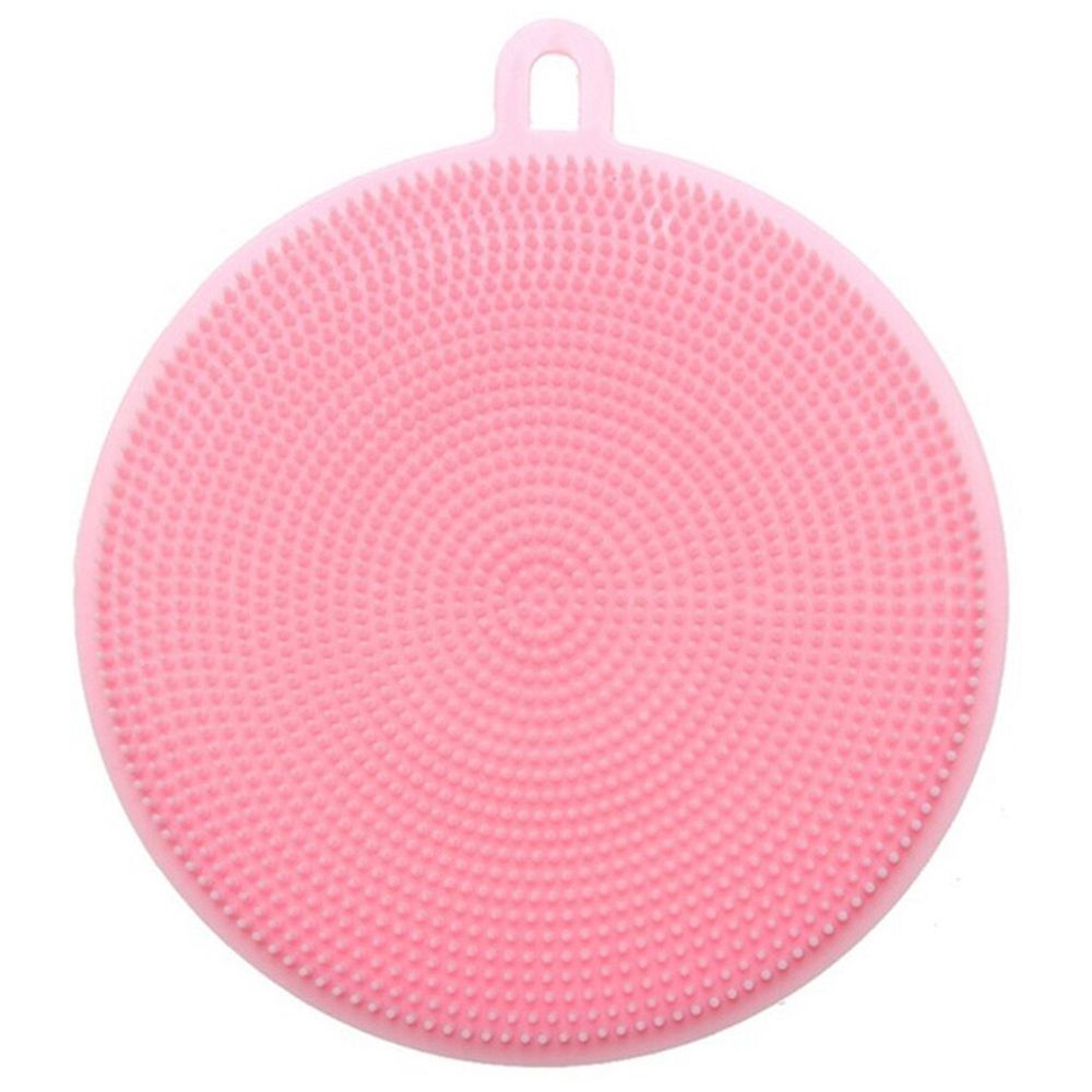 Щетка силиконовая для мытья посуды, овощей, фруктов Мультидом Круг VL58-9