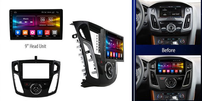 Магнитола для Ford Focus 3 2011-2019 (поддержка автопарковки) - AIROC 2K RX-1701 Android 13, Быстрая, QLed+2K, CarPlay, 4G SIM-слот