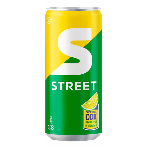 Стрит Лимон-Лайм Напиток Сильногазированный 0,33л