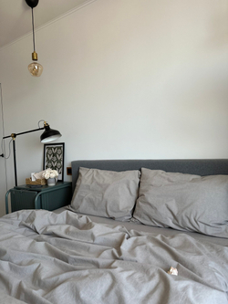 КПБ 2 сп с простыней на рез. 140х200 ВАРЕНЫЙ ХЛОПОК "Серо-коричневый меланж"