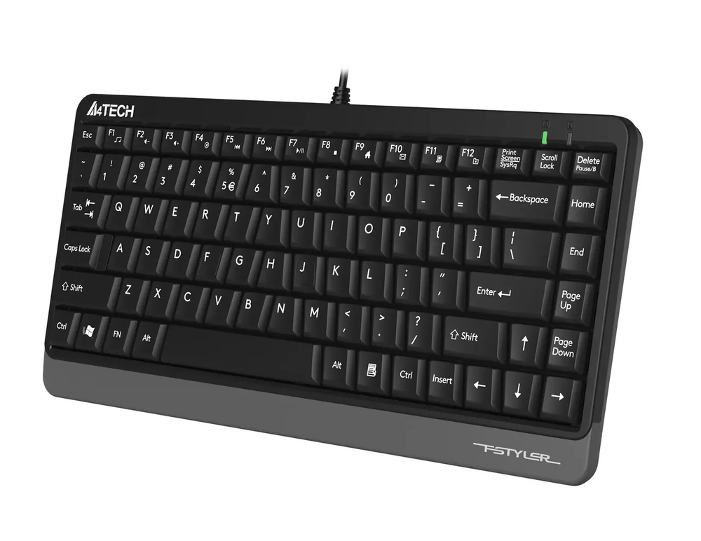 Клавиатура A4Tech Fstyler FKS11 проводная, USB, черный/серый